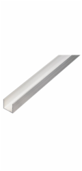 U-profil hliník 10 mm x 20 mm x 1 000 mm
