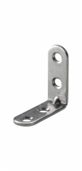 Konzola židle Hettich 40 mm x 40 mm x 15 mm, nerezová matná ocel, 4 kusy