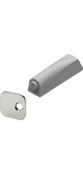 Otvírač dveří Hettich s magnetem, plastový, šedý, 2 kusy