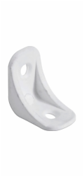 Plastový úhlový držák Hettich 24 mm x 24 mm x 15 mm bílý