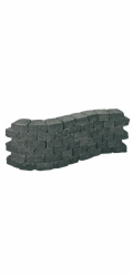 Cihla „Pilestone“ černá 10 cm x 23-17 cm x 21,5 cm