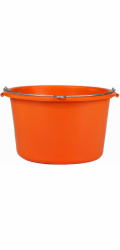 Stavební kbelík, jeřábovatelný, oranžový, 40 l