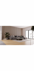 Akustický panel Denpanels s plstí a jádrem černý 240 cm x 52 cm dub FSC®
