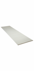 Akustický obklad stěny, potažený fólií, bílý akustický filc, 240 cm, certifikace FSC®