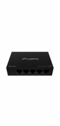 Lanberg Přepínač DSM1-1005 5X 1GB/S nespravovaný gigabitový ethernetový stolní počítač 12V (kovové pouzdro)