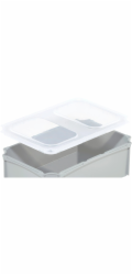 Eurobox-System Vložka systému Eurobox 1/4 zahnutá pro krabici 60 x 40 cm průhledná