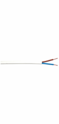 Sonstige Hadicový kabel H03VV-F 2 x 0,75 bílý, prodává se v metráži