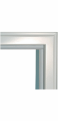 Hörmann Standardní ocelový rohový rám 875 mm x 2000 mm DIN levý a pravý