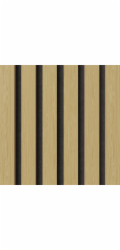 Denpanels Akustický obklad stěny z dubového MDF přírodního akustického filcu černého 119,8 cm