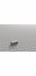 EHL Obdélníkové betonové dlažební kostky, šedé, 20 cm x 10 cm x 8 cm