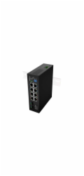 LANBERG SWITCH ILGE-8P-2S-120 LEHKÝ PRŮMYSLOVÝ POE 4XBT 4XAT 2XSFP DIN GIGABITOVÝ ETHERNET