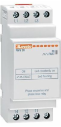Lovato Electric Relé pro kontrolu sledu fází a výpadku fáze 1P 208-575V AC (PMV20A575)