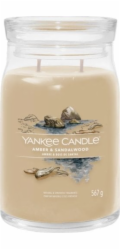 Yankee Candle Yankee Candle Signature Amber & Santalové dřevo velká svíčka 567 g