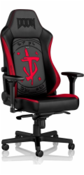 Noblechairs Křeslo Noblechairs HERO DOOM Edition, černé, černé čalounění (NBL-HRO-PU-DET)