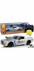 LeanToys Sportovní auto na dálkové ovládání 1:16 stříbrné barvy