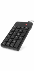 C-TECH klávesnice numerická KBN-01, 23 kláves, USB slim black
