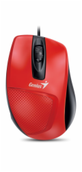 GENIUS myš DX-150X, drátová, 1000 dpi, USB, červená