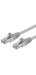 PREMIUMCORD Patch kabel CAT6a S-FTP, RJ45-RJ45, AWG 26/7 0,25m šedá
