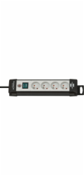 Brennenstuhl Premium-line Power Strip 4 Sockets 1,8 m White and Black (001549990000)