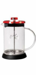 Konvička na čaj a kávu French Press 350 ml  Burgundy Metallic Line BH-1496