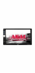 Autorádio AKAI, CA-2DIN7135S, AM/FM + RDS, 7" displej, Bluetooth, mikrofon, dálkový ovladač, 4 x 25 W