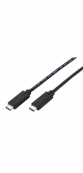 C-TECH kabel USB 3.2, Type-C (CM/CM), PD 100W, 20Gbps, 2m, černý