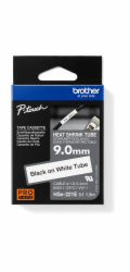 BROTHER smršťovací bužírka - HSE-221E bílá pro E300VP H300 H500 E550 P700 P750 D800 P900 P950 - 9,0 mm/ 1,6-5,4 / 3:1