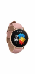Garett Smartwatch Verona zlatá, růžový řemínek