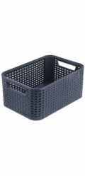 Úložný kufr CURVER STYLE, 6 l, šedý, 28×19×13 cm