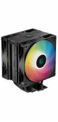 DEEPCOOL chladič AG400 DIGITAL PLUS širší / 120mm fan ARGB / 4x heatpipes / PWM / pro Intel i AMD / černý