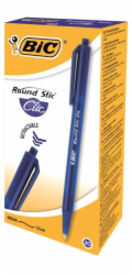 Automatické kuličkové pero Bic, modré, 1 ks.