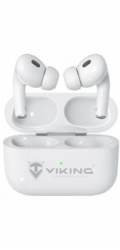 Viking bluetooth sluchátka s mikrofonem VPRORT, bílá