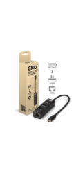 Club3D Dokovací stanice USB-C 4v1, 3xUSB, 1xRJ45, černá
