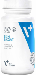 VETEXPERT Skin&Coat - přípravek na kůži a srst pro psy a kočky - 30 kapslí.