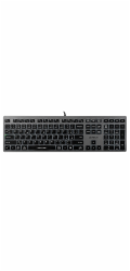 A4tech Klávesnice FX60, Podsvícená bílá, USB, CZ, šedá