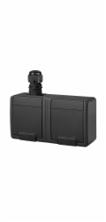 Dvojitá zásuvka ELEKTRO-PLAST AQUANT, IP65