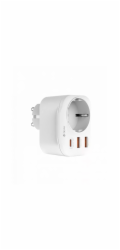 Deví síťová nabíječka Smart Series 2A+C PD 20W Auto Power Socket - White
