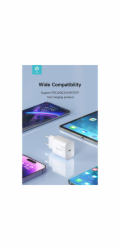 Deví síťová nabíječka Smart Series PD Quick Charger 20W - White
