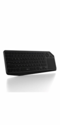 C-TECH Klávesnice WLTK-02, Bezdrátová, Touchpad, černá