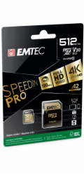Emtec MicroSDXC 512GB UHS-I U3 V30 SpeedIN Pro