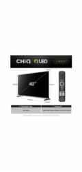 CHiQ L40QST TV 40", QLED, Full HD, Google TV, Frameless, Dolby Audio, dbx-tv, HDR 10