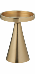 Svícen, 13 cm, zlatý