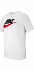 Nike Pánské tričko M NSW Tee Icon Futura White, velikost L (AR5004 100)