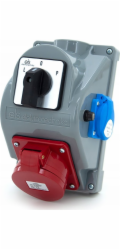 ELS Elektrotechnika Rozvaděč pro budovy typ COMBOPOL 32A/5 + GS 230V + spínač 0-1, nástěnné/povrchové pouzdro, N1T01-01