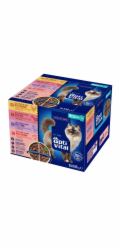 OPTIVITAL Box with chicken, beef, lamb, salmon Box - mokré krmivo pro kočky - 24x85g