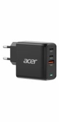 ACER Adapter 67W PD GaN charger,USB-C,USB-A,EU plug,Black