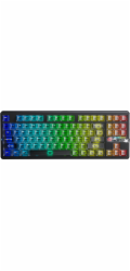 Klávesnice AULA Gasket F87 Pro V2 Black Mist Transparent Leobog X3 RGB