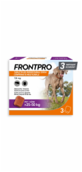 FRONTPRO Tablety proti blechám a klíšťatům pro psa (>25-50 kg) - 3x 136mg