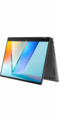 ASUS Vivobook 14 Flip TP3407SA-SG146W Ultra 5 226V 14,0" WUXGA dotykový displej 60 Hz 300 nitů AG 16 GB LPDDR5X SSD 512 GB Intel Arc Graphics FHD kamera 70 Wh Win11 matně šedý