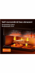 Cosori Dual Blaze TwinFry chytrá horkovzdušná fritéza 10 L, keramika, černá